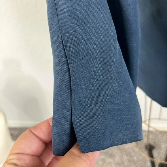 Theory Raen Silk Double Breasted MenswearBlazer